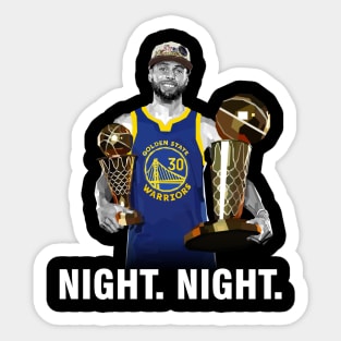 Stephen Curry Night Night Sticker